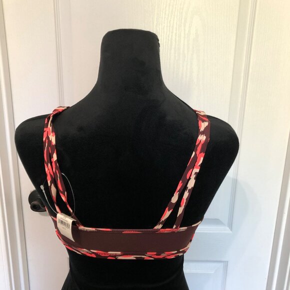 Offline By Aerie Womens Medium Support Sports Bra S Nylon Elastane Leopard Print - Picture 5 of 6